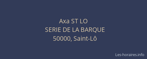 Axa ST LO