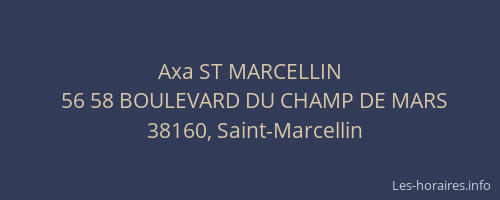 Axa ST MARCELLIN