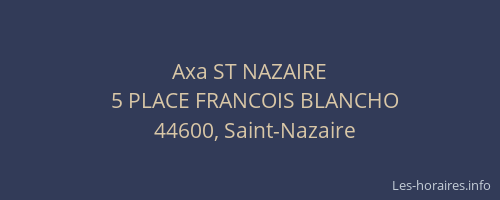Axa ST NAZAIRE