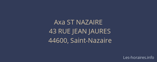 Axa ST NAZAIRE