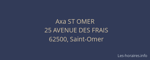 Axa ST OMER