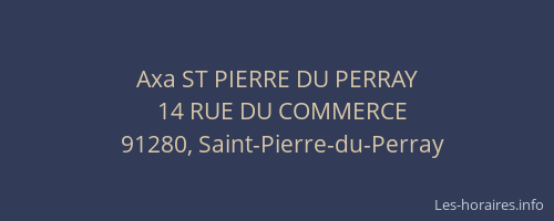 Axa ST PIERRE DU PERRAY