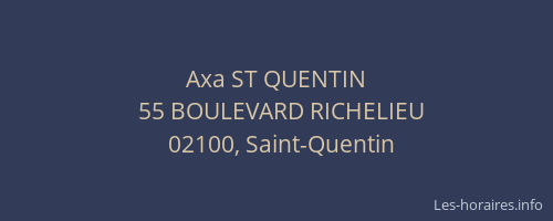 Axa ST QUENTIN