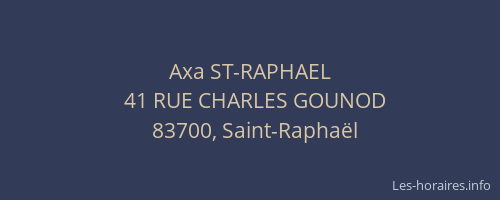 Axa ST-RAPHAEL