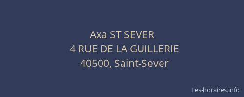 Axa ST SEVER