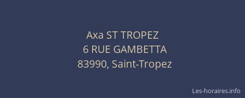 Axa ST TROPEZ
