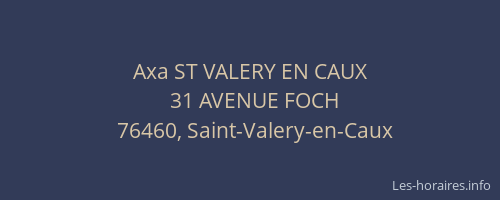 Axa ST VALERY EN CAUX