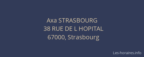 Axa STRASBOURG