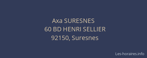 Axa SURESNES