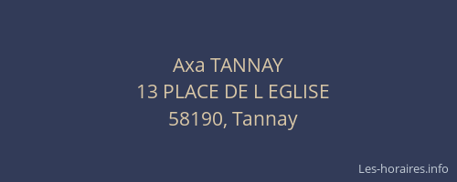 Axa TANNAY