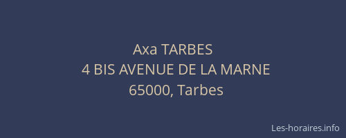 Axa TARBES
