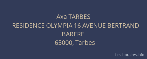 Axa TARBES