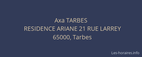 Axa TARBES