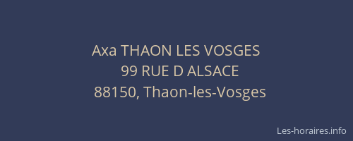 Axa THAON LES VOSGES