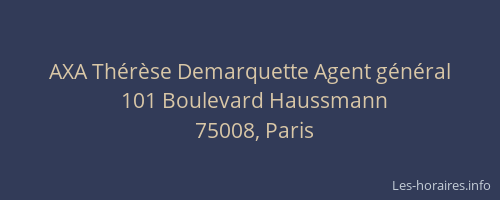 AXA Thérèse Demarquette Agent général