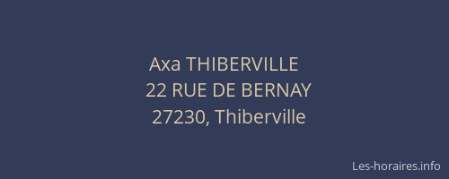 Axa THIBERVILLE
