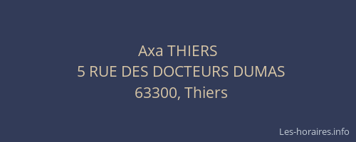 Axa THIERS