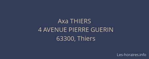 Axa THIERS