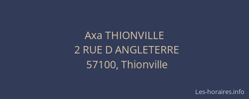 Axa THIONVILLE