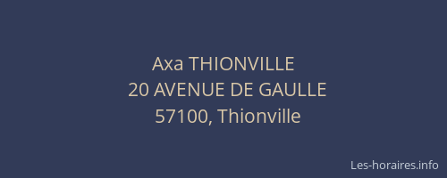 Axa THIONVILLE