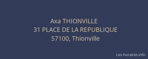 Axa THIONVILLE
