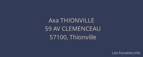 Axa THIONVILLE