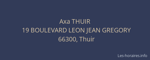 Axa THUIR