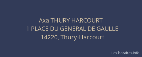 Axa THURY HARCOURT