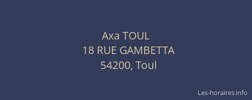 Axa TOUL