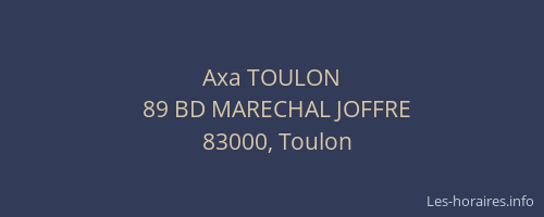 Axa TOULON