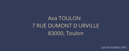 Axa TOULON