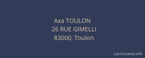 Axa TOULON