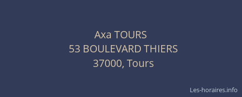Axa TOURS