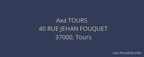 Axa TOURS