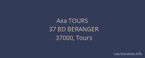 Axa TOURS