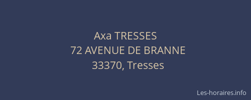 Axa TRESSES