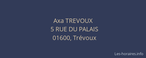 Axa TREVOUX