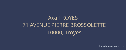 Axa TROYES