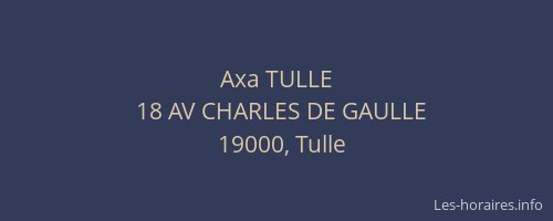 Axa TULLE