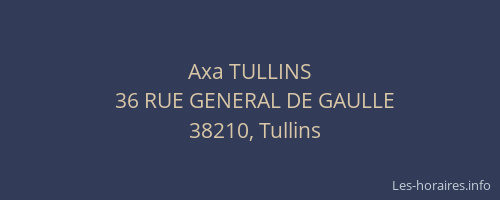 Axa TULLINS