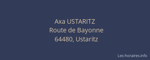 Axa USTARITZ