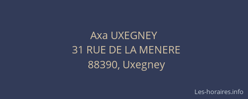 Axa UXEGNEY
