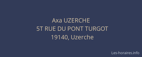 Axa UZERCHE