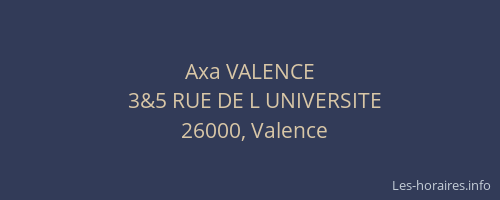 Axa VALENCE