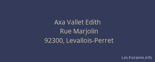 Axa Vallet Edith