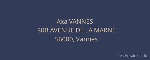 Axa VANNES