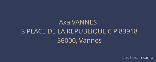 Axa VANNES