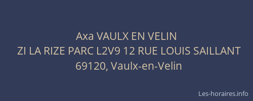 Axa VAULX EN VELIN
