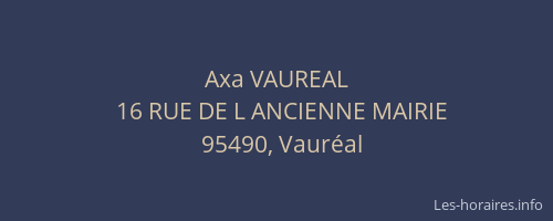 Axa VAUREAL