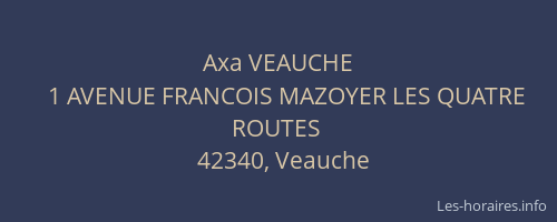 Axa VEAUCHE